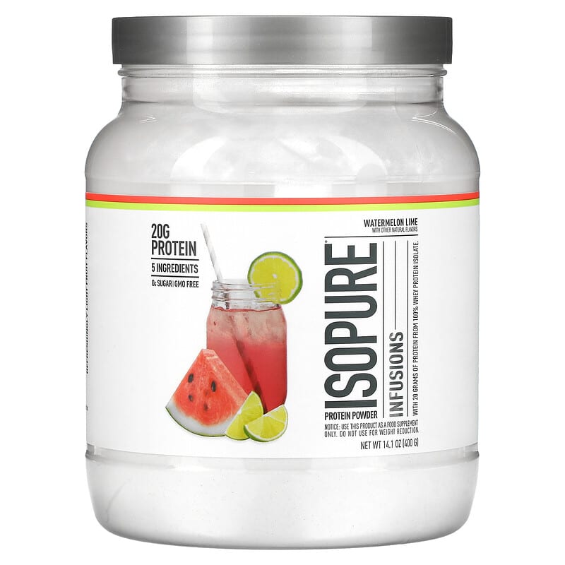 Isopure Infusions Protein Powder Watermelon Lime 14.1 oz (400 g) 8 Thực phẩm chức năng Isopure Infusions Protein Powder Watermelon Lime 14.1 oz (400 g) 089094025700