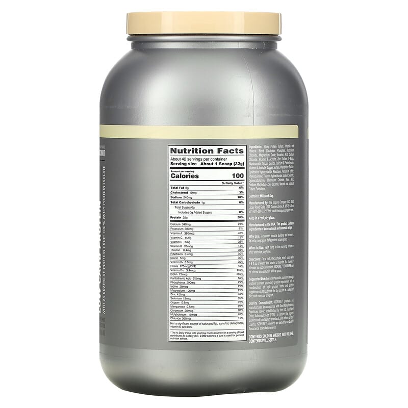 Isopure Low Carb Protein Powder Toasted Coconut 3 lb (1.36 kg) 2 Thực phẩm bổ sung Isopure Low Carb Protein Powder Toasted Coconut 3 lb (1.36 kg) 089094022358