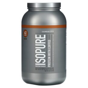 Thực phẩm chức năng Isopure Protein Powder with Coffee Colombian Coffee 3 lb (1.36 kg) 089094022310