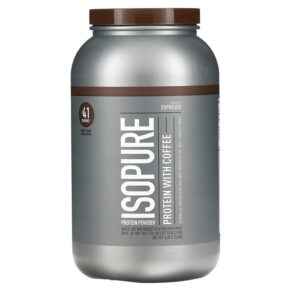 Thực phẩm chức năng Isopure Protein Powder with Coffee Espresso 3 lb (1.36 kg) 089094022297
