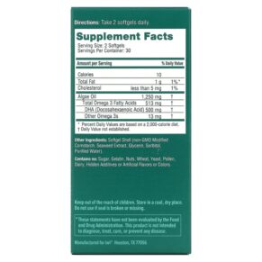 Thực phẩm bổ sung iWi Omega-3 DHA 60 Softgels 818353022064
