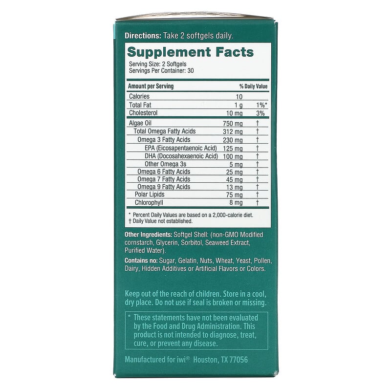 iWi Omega-3 Mini EPA + DHA 60 Softgels 2 Thực phẩm bổ sung iWi Omega-3 Mini EPA + DHA 60 Softgels 818353020480