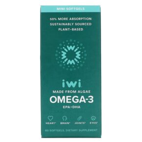 Thực phẩm chức năng iWi Omega-3 Mini EPA + DHA 60 Softgels 818353020480