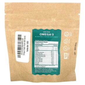 Thực phẩm bổ sung iWi Omega-3 Refill Pouch EPA + DHA 60 Softgels 818353020510
