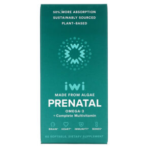 Thực phẩm chức năng iWi Prenatal Omega-3 + Complete Multivitamin 60 Softgels 818353020398