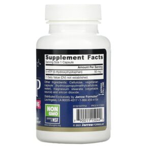 Thực phẩm bổ sung Jarrow Formulas 5-HTP 50 mg 90 Veggie Caps 790011150442