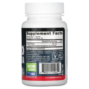 Thực phẩm bổ sung Jarrow Formulas 7-Keto DHEA 100 mg 30 Veggie Caps 790011150619