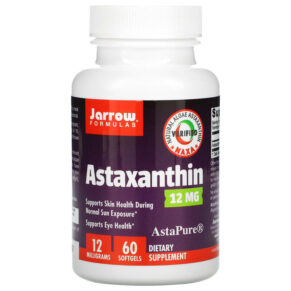 Thực phẩm chức năng Jarrow Formulas Astaxanthin 12 mg 60 Softgels 790011202127