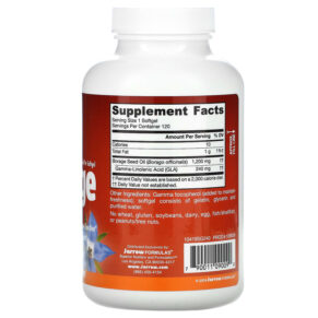 Thực phẩm bổ sung Jarrow Formulas Borage GLA-240 1200 mg 120 Softgels 790011090090