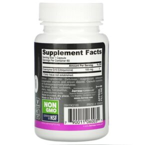 Thực phẩm bổ sung Jarrow Formulas Co-Q10 100 mg 60 Veggie Caps 790011060031