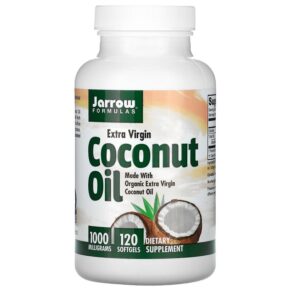Thực phẩm chức năng Jarrow Formulas Coconut Oil Extra Virgin 1.000 mg 120 Softgels 790011160472