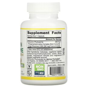 Thực phẩm bổ sung Jarrow Formulas Curcumin Phytosome 500 mg 60 Veggie Caps 790011140863