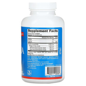 Jarrow Formulas EPA-DHA Balance 120 Softgels 3 Thực phẩm bổ sung Jarrow Formulas EPA-DHA Balance 120 Softgels 790011160366