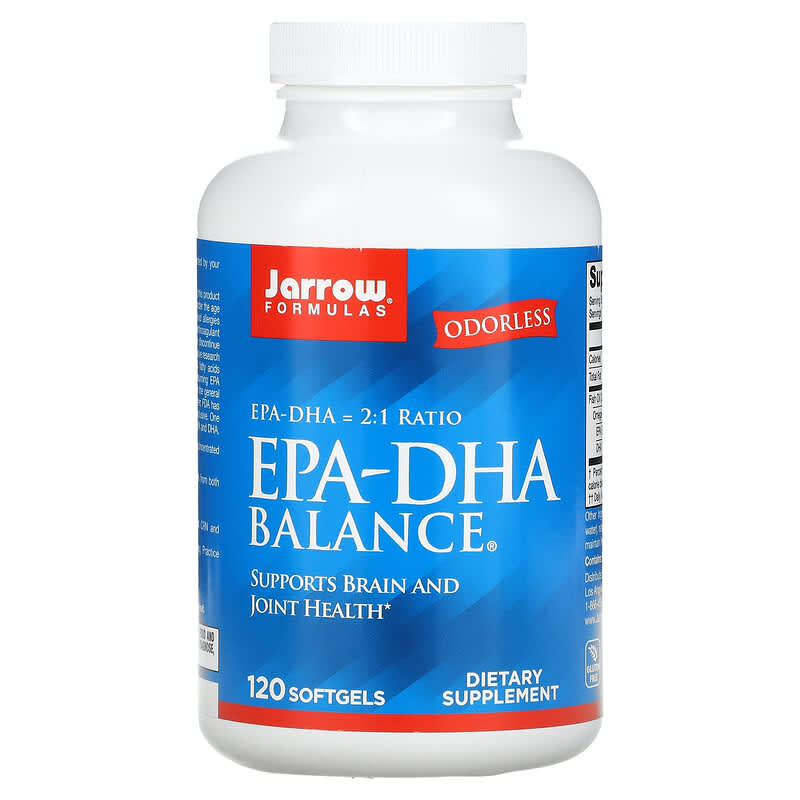 Jarrow Formulas EPA-DHA Balance 120 Softgels 8 Thực phẩm chức năng Jarrow Formulas EPA-DHA Balance 120 Softgels 790011160366