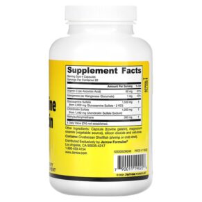 Thực phẩm bổ sung Jarrow Formulas Glucosamine + Chondroitin + MSM 240 Capsules 790011190226