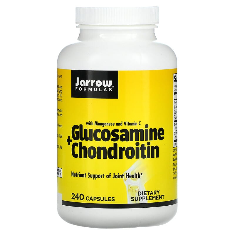 Jarrow Formulas Glucosamine + Chondroitin with Manganese and Vitamin C 240 Capsules 8 Thực phẩm chức năng Jarrow Formulas Glucosamine + Chondroitin with Manganese and Vitamin C 240 Capsules 790011190219