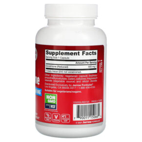 Thực phẩm bổ sung Jarrow Formulas Glutathione Reduced 500 mg 120 Veggie Caps 790011150664