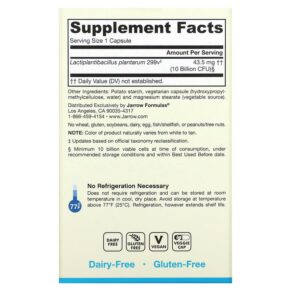 Thực phẩm bổ sung Jarrow Formulas Ideal Bowel Support 10 Billion 30 Veggie Caps 790011030287