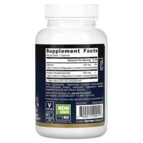 Thực phẩm bổ sung Jarrow Formulas IP6 Inositol Hexaphosphate 120 Veggie Caps 790011200116