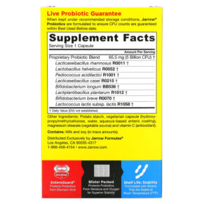 Thực phẩm bổ sung Jarrow Formulas Jarro-Dophilus EPS 5 Billion 120 Veggie Caps 790011030249