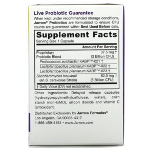 Jarrow Formulas Jarro-Dophilus Gut Calm 30 Delayed Release Veggie Caps 3 Thực phẩm bổ sung Jarrow Formulas Jarro-Dophilus Gut Calm 30 Delayed Release Veggie Caps 790011030775