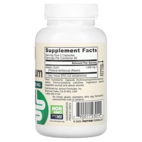 Thực phẩm bổ sung Jarrow Formulas Mastic Gum 500 mg 120 Veggie Capsules 790011230144