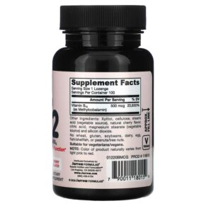 Thực phẩm bổ sung Jarrow Formulas Methyl B-12 Cherry 500 mcg 100 Chewable Lozenges 790011180159