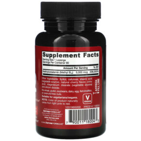 Thực phẩm bổ sung Jarrow Formulas Methyl B-12 Cherry Flavor 5.000 mcg 60 Chewable Lozenges 790011180043