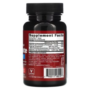 Thực phẩm bổ sung Jarrow Formulas Methyl B-12 & Methyl Folate Cherry Flavor 5000 mcg / 800 mcg 60 Chewable Tablets 790011180197