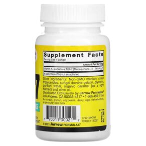 Jarrow Formulas MK-7 90 mcg 90 Softgels 3 Thực phẩm bổ sung Jarrow Formulas MK-7 90 mcg 90 Softgels 790011300212