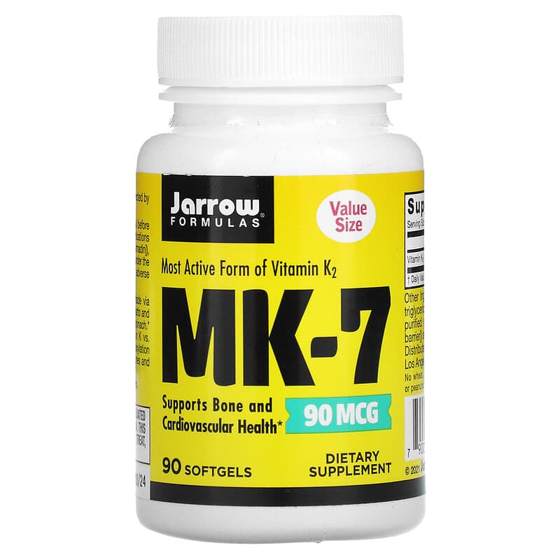 Jarrow Formulas MK-7 90 mcg 90 Softgels 8 Thực phẩm chức năng Jarrow Formulas MK-7 90 mcg 90 Softgels 790011300212