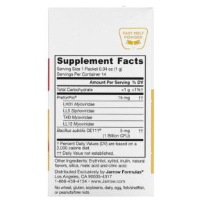 Thực phẩm bổ sung Jarrow Formulas On-The-Go Immune Booster Orange 14 Packets 0.04 oz (1 g) Each 790011037309