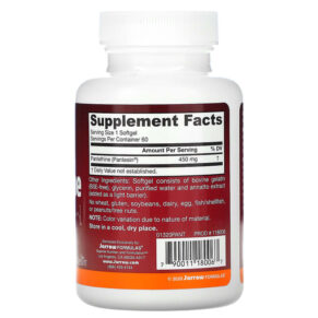 Thực phẩm bổ sung Jarrow Formulas Pantethine 450 mg 60 Softgels 790011180067