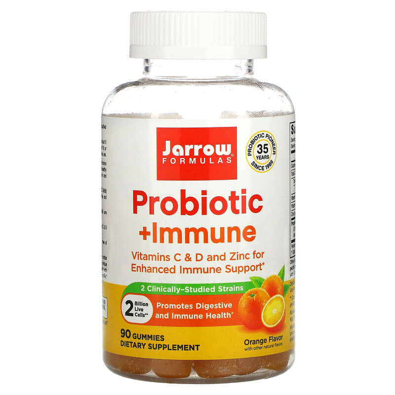 Jarrow Formulas Probiotic + Immune Orange 2 Billion 90 Gummies 8 Thực phẩm chức năng Jarrow Formulas Probiotic + Immune Orange 2 Billion 90 Gummies 790011037149