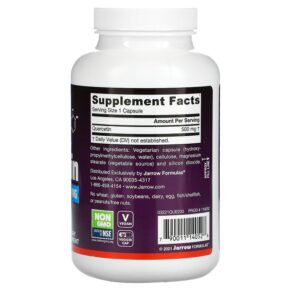 Thực phẩm bổ sung Jarrow Formulas Quercetin 500 mg 200 Veggie Caps 790011140528
