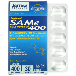 Thực phẩm chức năng Jarrow Formulas SAMe (Disulfate Tosylate) 400 mg 30 Enteric Coated Tablets 790011200208