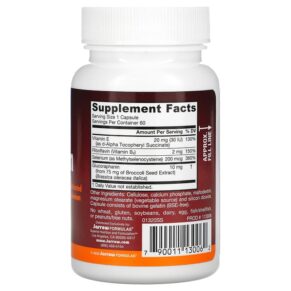 Thực phẩm bổ sung Jarrow Formulas Selenium Synergy 60 Capsules 790011130062