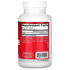 Thực phẩm bổ sung Jarrow Formulas Taurine 1000 mg 100 Capsules 790011150206