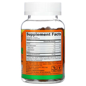 Thực phẩm bổ sung Jarrow Formulas Theanine Gummies Sugar Free Apple Flavor 100 mg 60 Gummies 790011320081