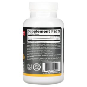 Thực phẩm bổ sung Jarrow Formulas Ubiquinol QH-Absorb 100 mg 120 Softgels 790011060253