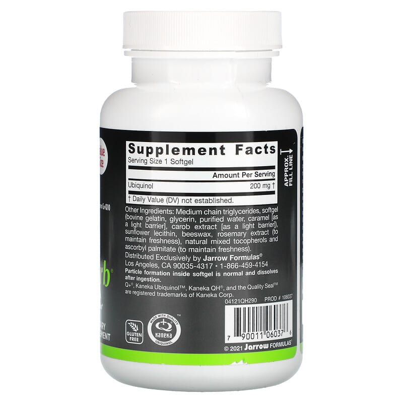 Jarrow Formulas Ubiquinol QH-Absorb 200 mg 90 Softgels 2 Thực phẩm bổ sung Jarrow Formulas Ubiquinol QH-Absorb 200 mg 90 Softgels 790011060376