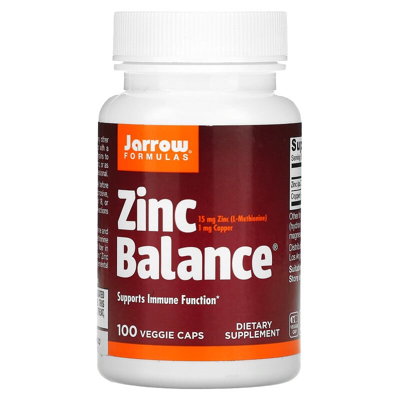 Jarrow Formulas Zinc Balance 100 Veggie Caps 8 Thực phẩm chức năng Jarrow Formulas Zinc Balance 100 Veggie Caps 790011130086