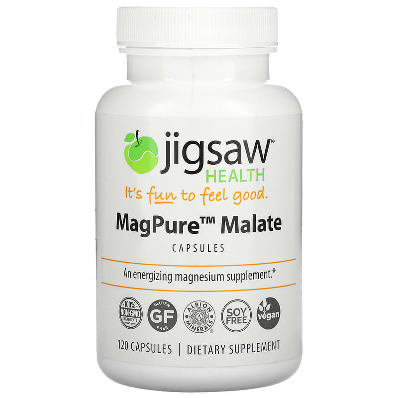 Jigsaw Health MagPure Malate 120 Capsules 8 Thực phẩm chức năng Jigsaw Health MagPure Malate 120 Capsules 876634001580