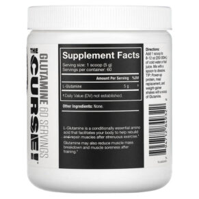 Thực phẩm bổ sung JNX Sports The Curse Glutamine Unflavored 10.6 oz (300 g) 794712849322