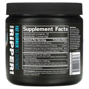 Thực phẩm bổ sung JNX Sports The Ripper Fat Burner Blue Raspberry 5.3 oz (150 g) 797776113583