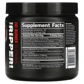 Thực phẩm bổ sung JNX Sports The Ripper Fat Burner Fruit Punch 5.3 oz (150 g) 797776113620