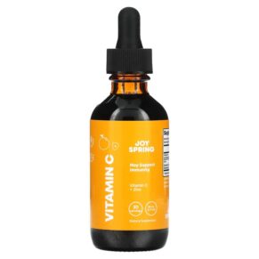 Thực phẩm chức năng JoySpring Vitamin C + Zinc Ages 2+ 2 fl oz (60 ml) 850008889110