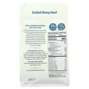 Thực phẩm bổ sung Just Hemp Foods Hulled Hemp Seeds 1.5 lbs (680 g) 628356221216