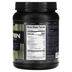 Thực phẩm bổ sung Kaged Naturals Plantein Premium Vegan Protein Powder Drink Mix Peanut Butter Cookie 1.24 lb (562.5 g) 850015107528