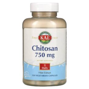 Thực phẩm chức năng KAL Chitosan 750 mg 120 Vegetarian Capsules 021245804123